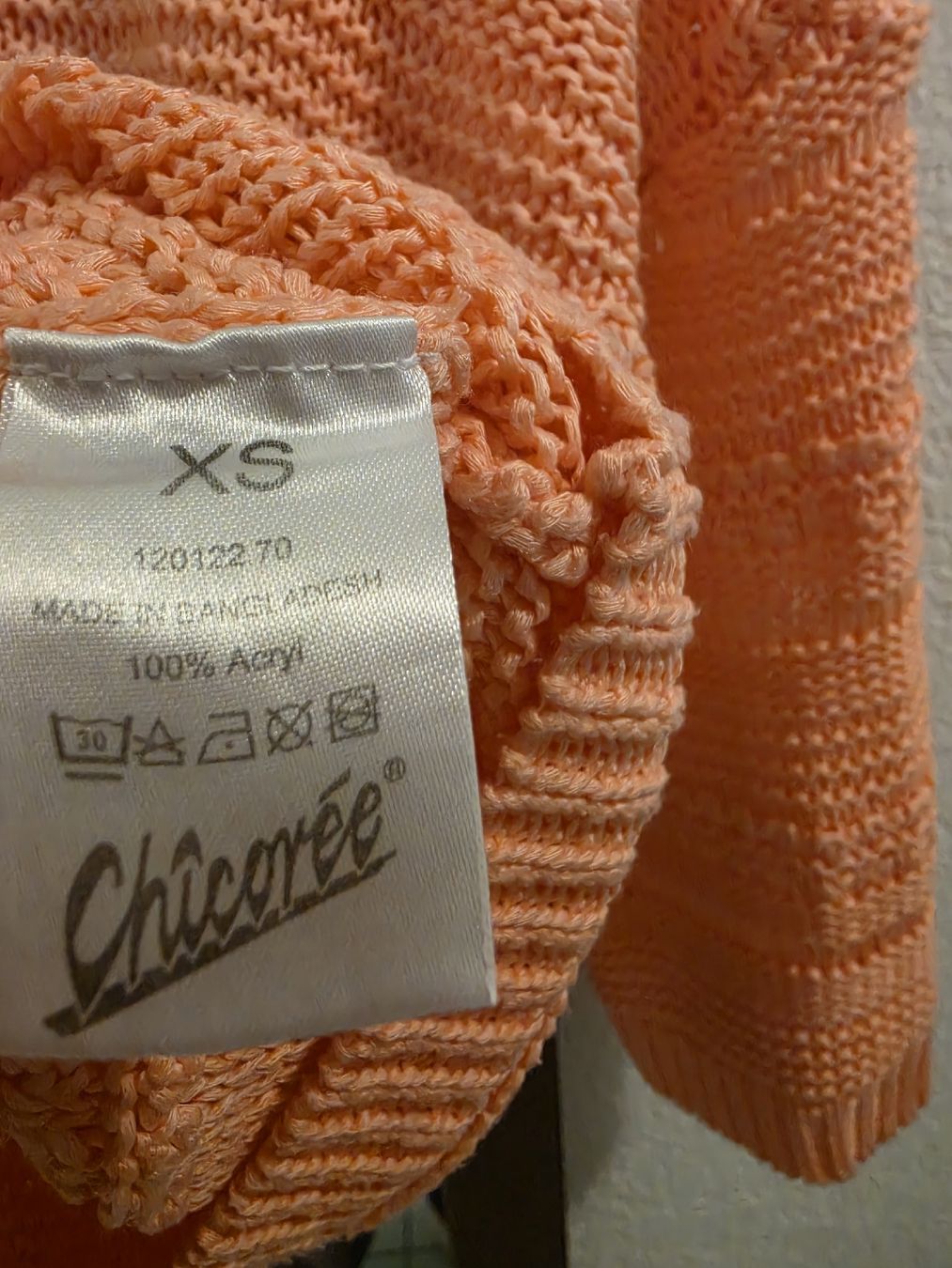 Maglioni & Felpe: Chicorée Netz-Strickpullover Peach / Orange Gr. XS  – Nuovo (secondo la descrizione) da Zofingen venduto da stm_dl82 2