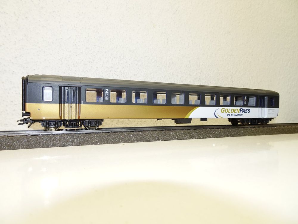 Rivarossi Personenwagen EW1 Golden Pass 829-2 HO R3728 (G1) (Gebraucht ...