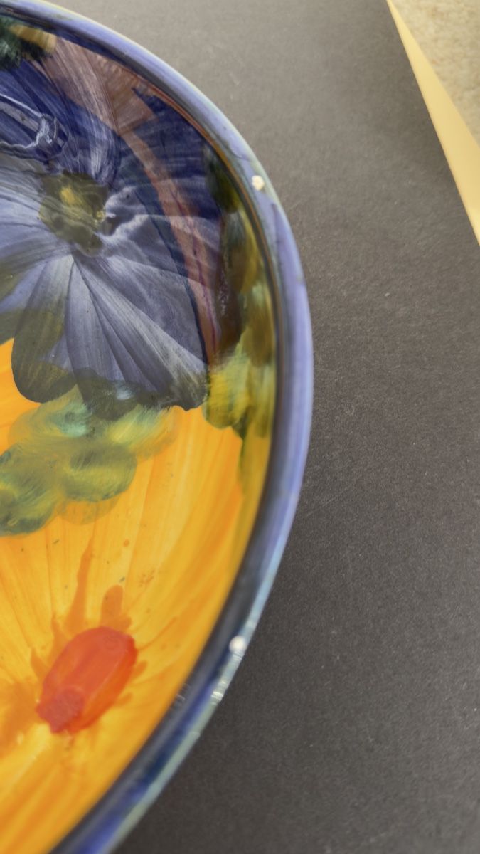 Piatti di portata: Teller/Schale mit Blumenmuster Handbemalt – Usato da Widnau venduto da kustercarmen 6