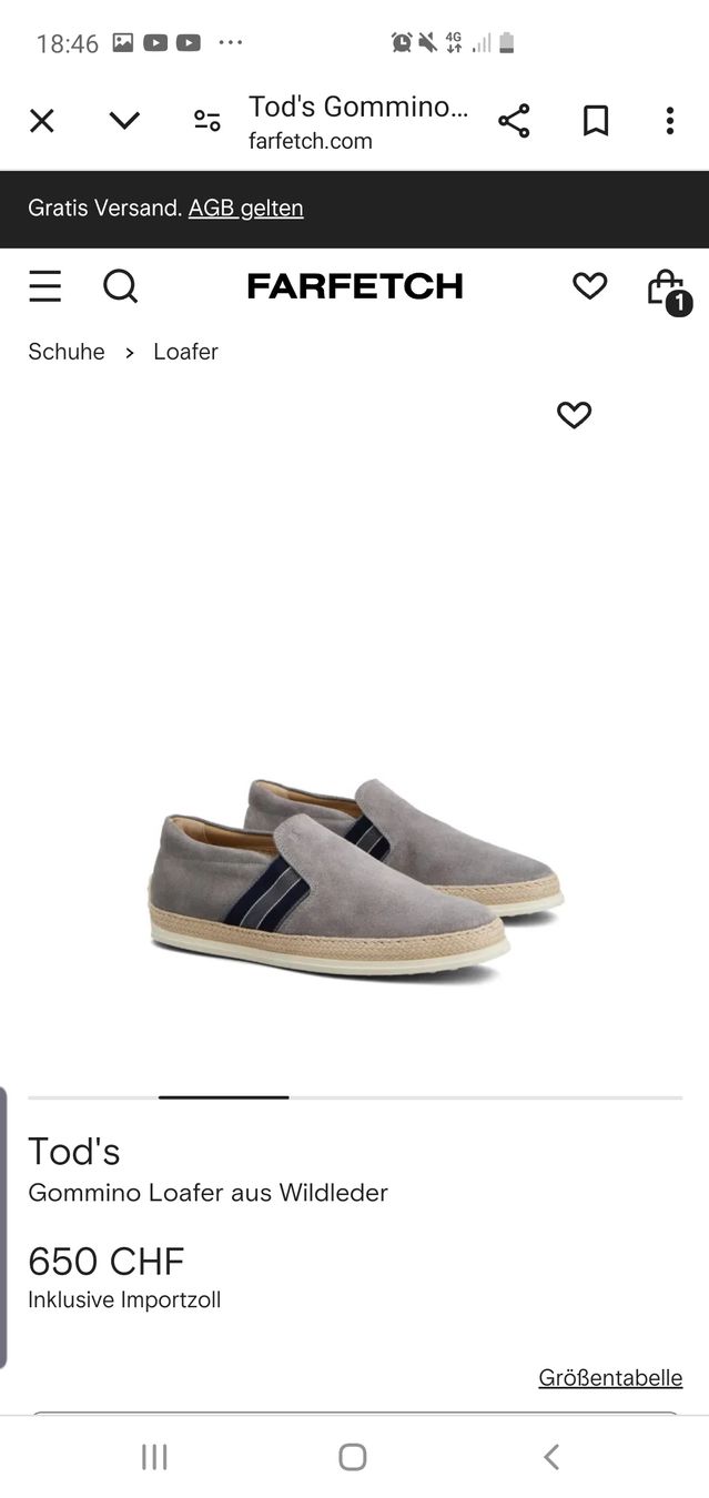 Tod'S Chaussures hommes: Tod's, Espadrilles, Loafer, Schuhe, 41,5 – Neuf (Voir description) à Winterthur par Sjull 8