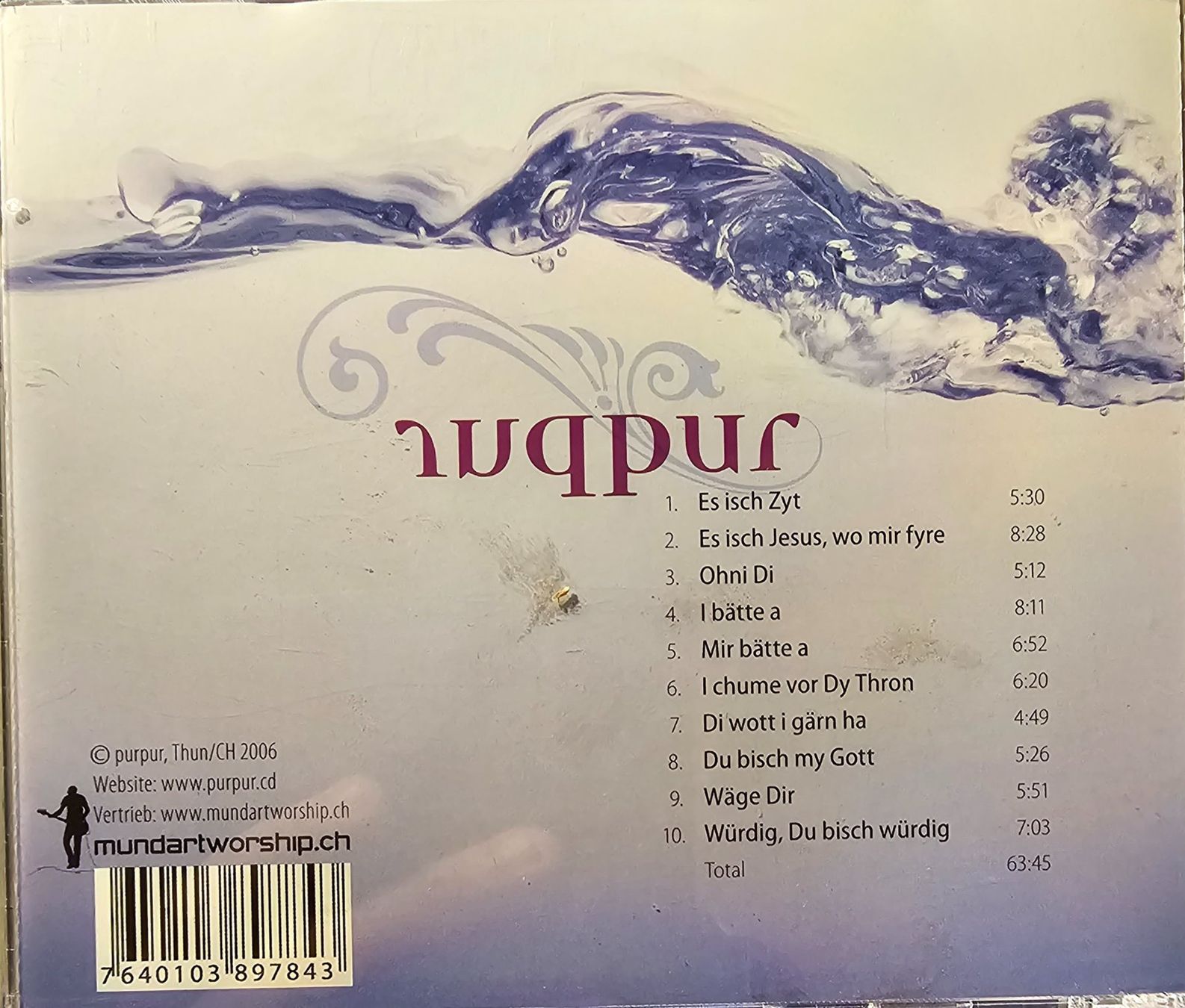 CDs: Purpur - Live in der Halle 21 – Gebraucht aus Wahlen b. Laufen von Cg10 1