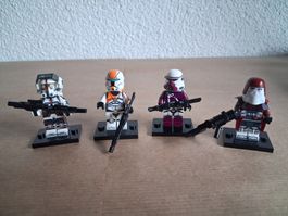 4 Star Wars Mini Figuren Clone Troopers