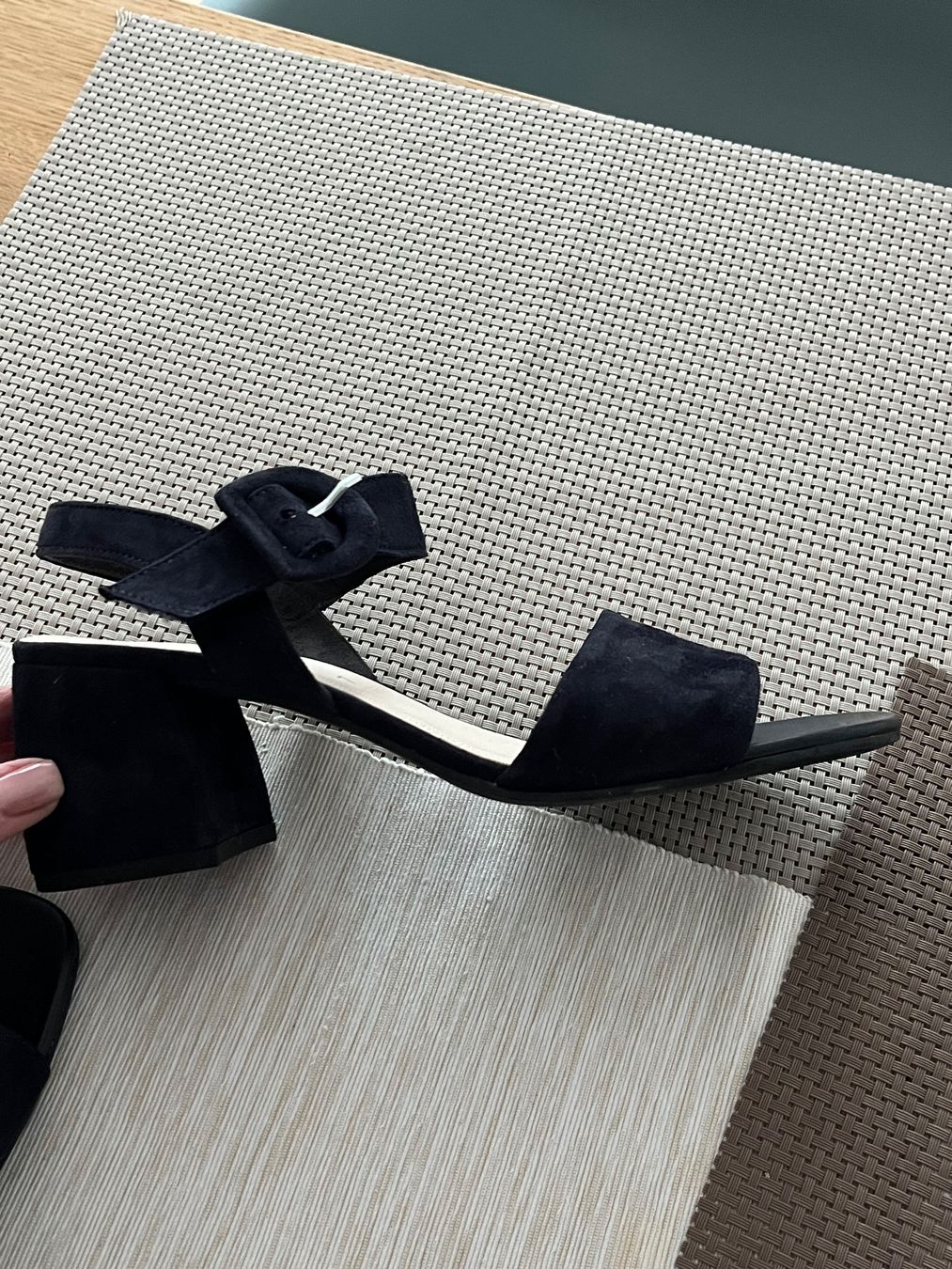 Gabor Damenschuhe: Gabor Absatzsandale dunkelblau, gr. 7 – Gebraucht aus Möhlin von Bewe67