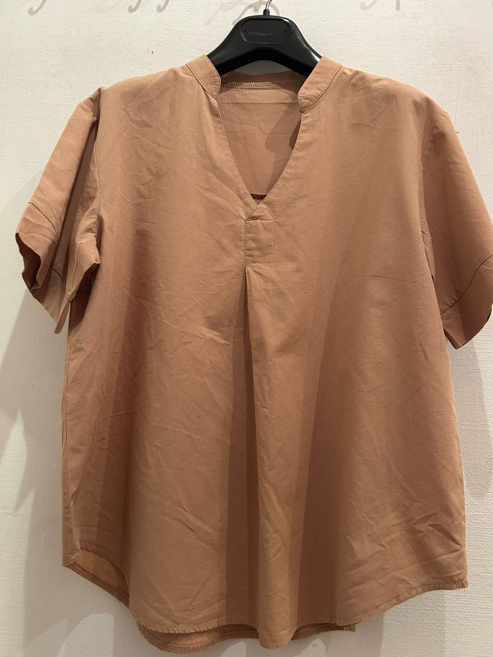 Blusen: Chemise coton manches courtes coupe ample T/M-L – Gebraucht aus nyon von Lbabi