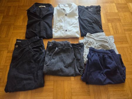 Hemden, Shorts, Hose und Sweatshirt Gr. 170