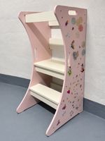Lernturm für Kinder - rosa/weiss