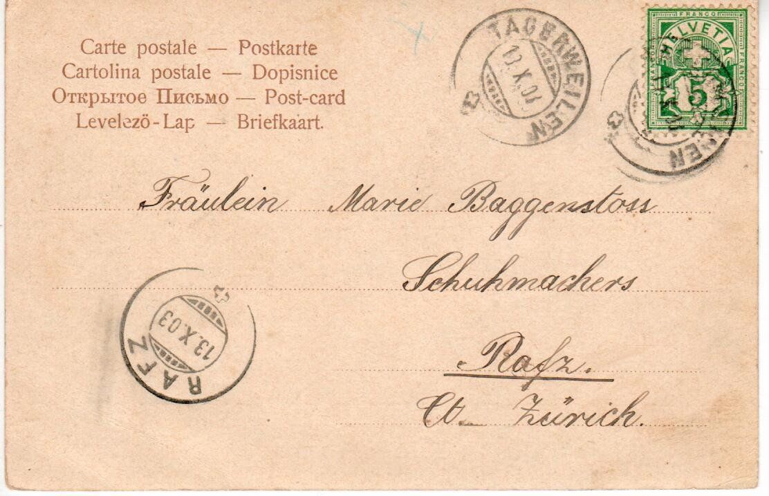 Cartes postales: Gottlieben - Schloss  1903 – D'occasion à Wolhusen par Curver9 1