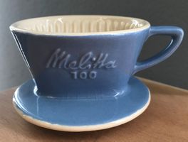 Alter Melitta 100 Filter blau 50er-Jahre rar 3-Loch