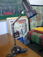 VINTAGE LUMESS articulate table lamp 1970