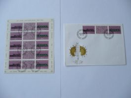 1982 100 Jahre Gotthard-Bahn 1 Kleinbogen ET + 1 FDC