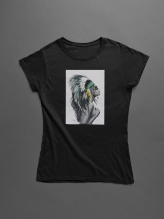 T-shirt Schwarz Gr. L