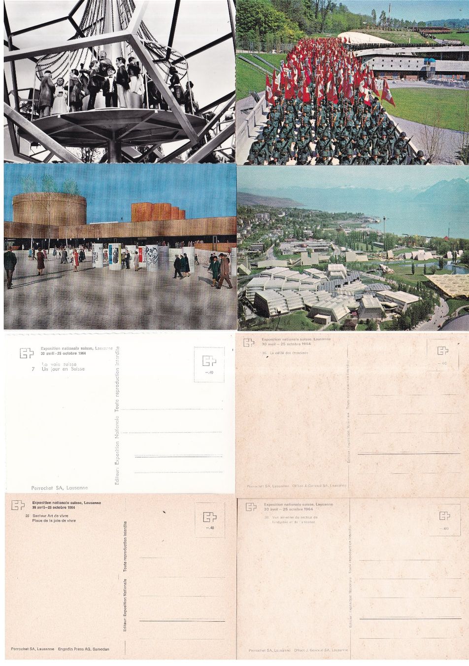 Cartoline postali: 20 Stk. CH Ansichtskarten "Expo 64" – Usato da Münchwilen AG venduto da Nesar 1