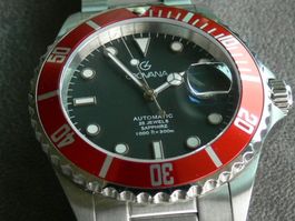 Grovana Swiss Diver Sub Mariner 300m Taucheruhr  Automatic