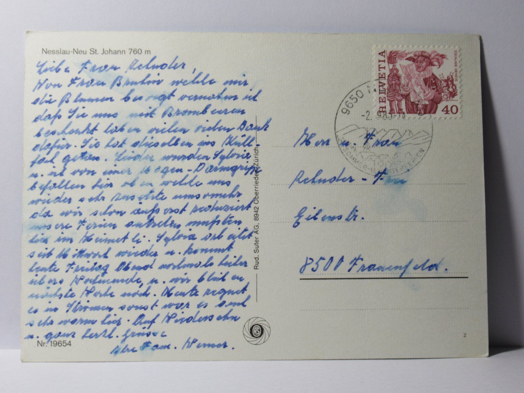 Cartoline postali: Nesslau - Neu St. Johann – Usato da Grenchen venduto da frechri 1