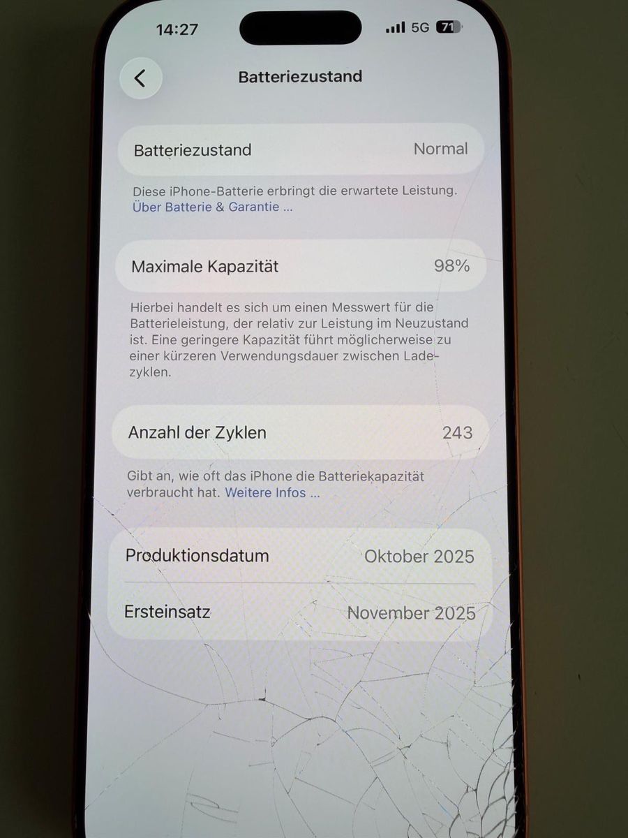 Apple Handys / Smartphones: Verkaufe Iphone 17pro 256 GB – Gebraucht aus Russikon von joh1125 2