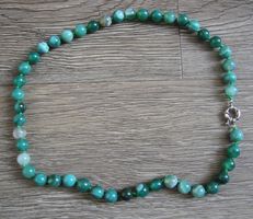NEU: Achat grün Halskette Collier Kette Schmuck