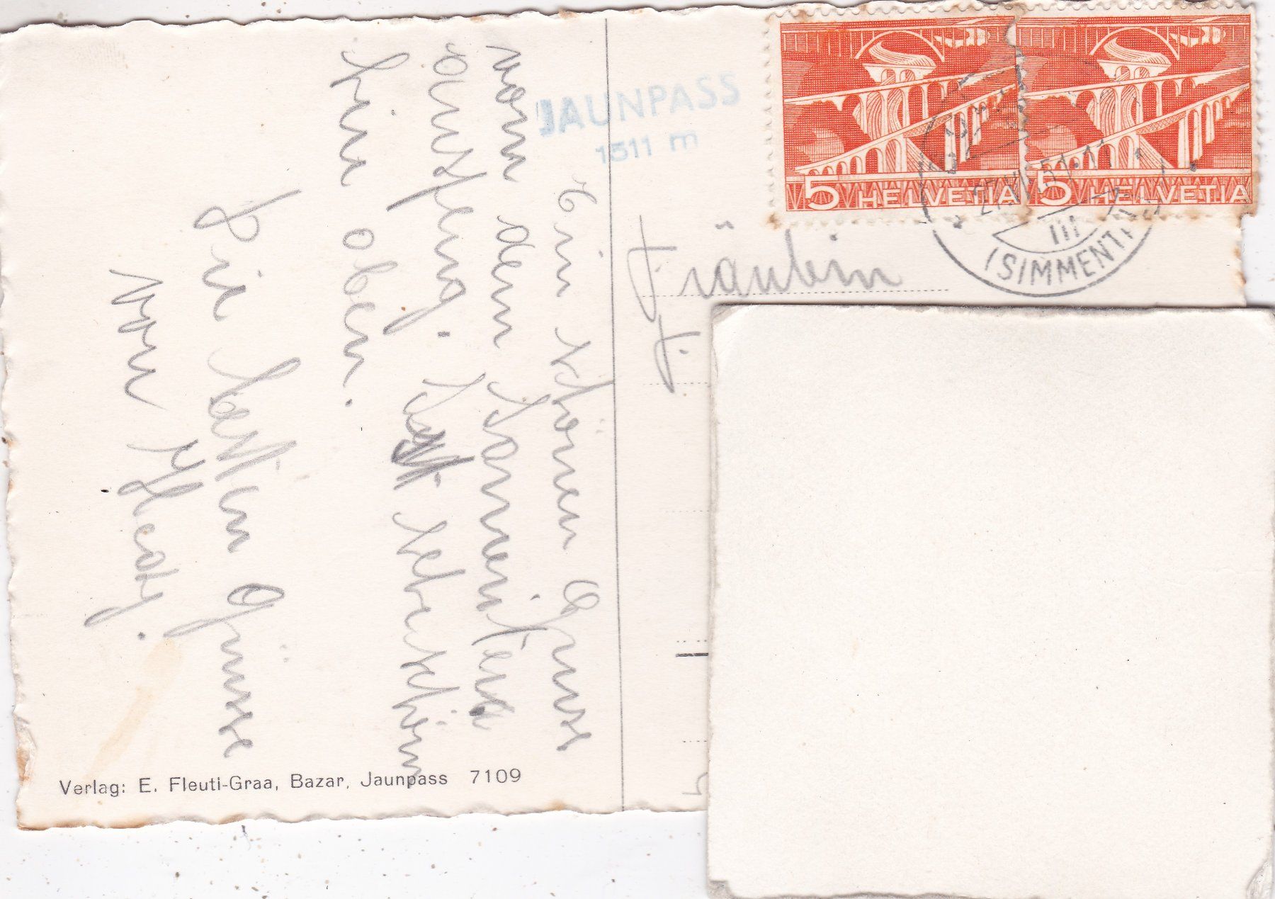 Cartoline postali: Jaunpass 1951 – Usato da Herisau venduto da Lisegrat2008 1
