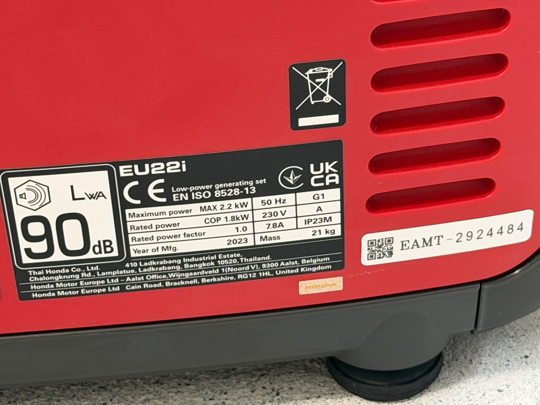 Honda Generatori di corrente: Honda EU22i Generator (CH-Modell) – Nuovo (secondo la descrizione) da Rekingen AG venduto da Aargauer_AG 4