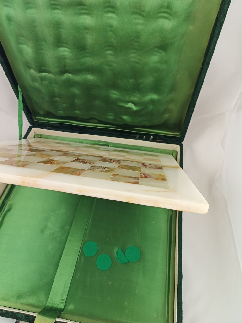 Spiele: Exklusives Rarität Schachset Marmor "Cherry" – Gebraucht aus Steffisburg von ZeitReise_ 5