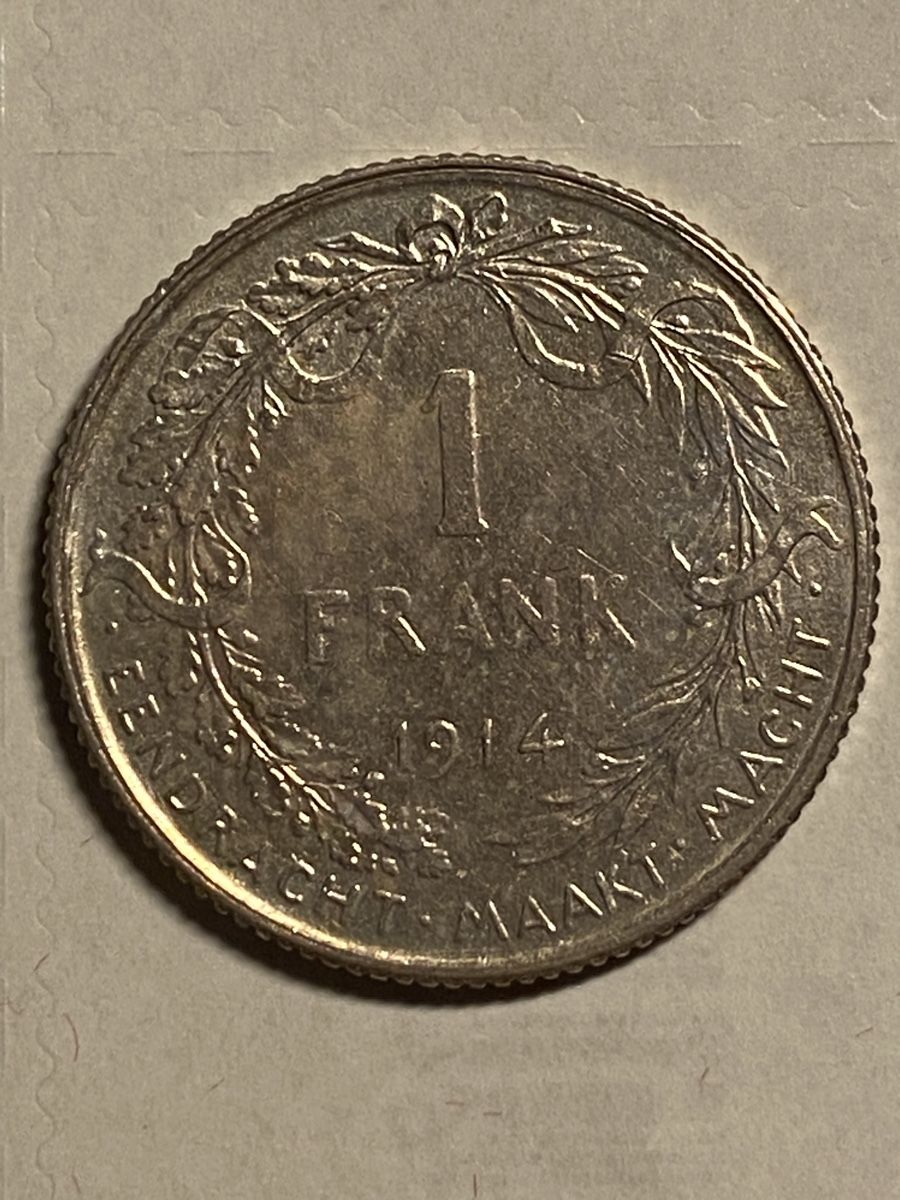 Tutti le monete: Belgique, 1 Franc 1914 argent – Usato da Corsier-sur-Vevey venduto da Ginoarturo 1