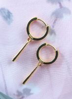 Goldige Ohrringe, elegantes Design!