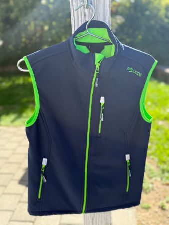 Trollkids Softshell-Weste Kinder Gr. 164 navy grün