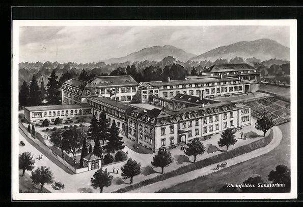 Cartoline postali: AK Rheinfelden, Blick auf das Sanatorium – Usato da Berlin venduto da bartko-reher