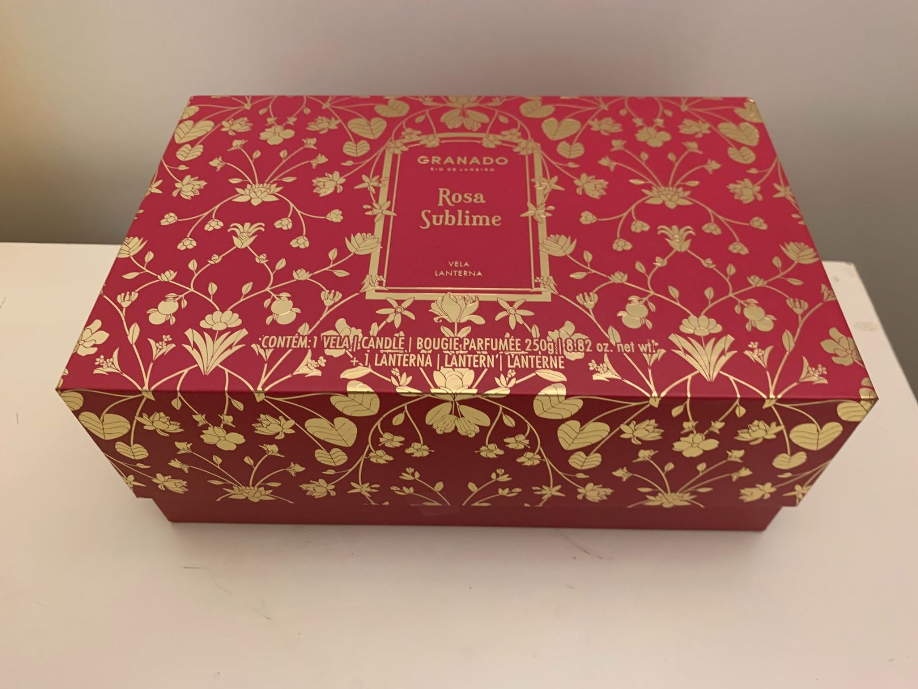 Candele: Set di candela profumata e lanterna GRANADO 'Rose Sublime' – Usato da Genestrerio venduto da fra_c955 1