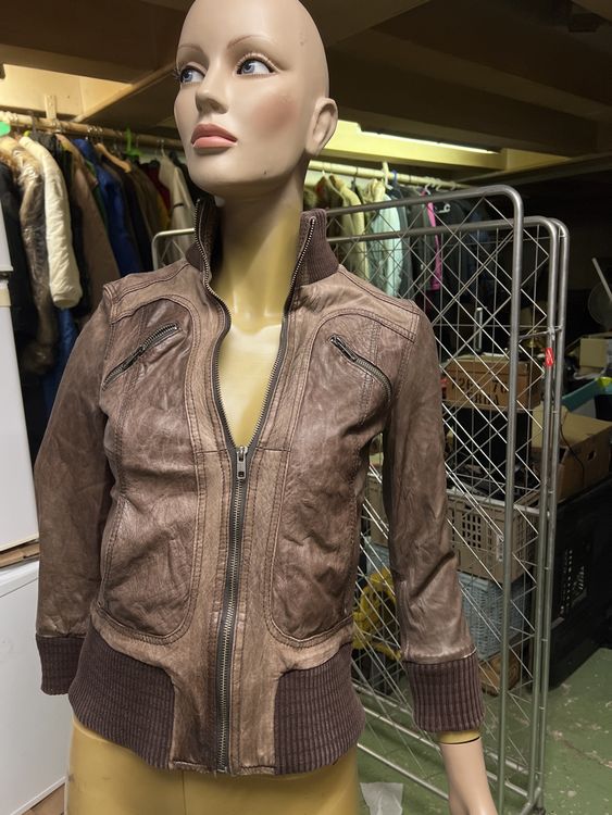 C A Lederjacke Clockhouse