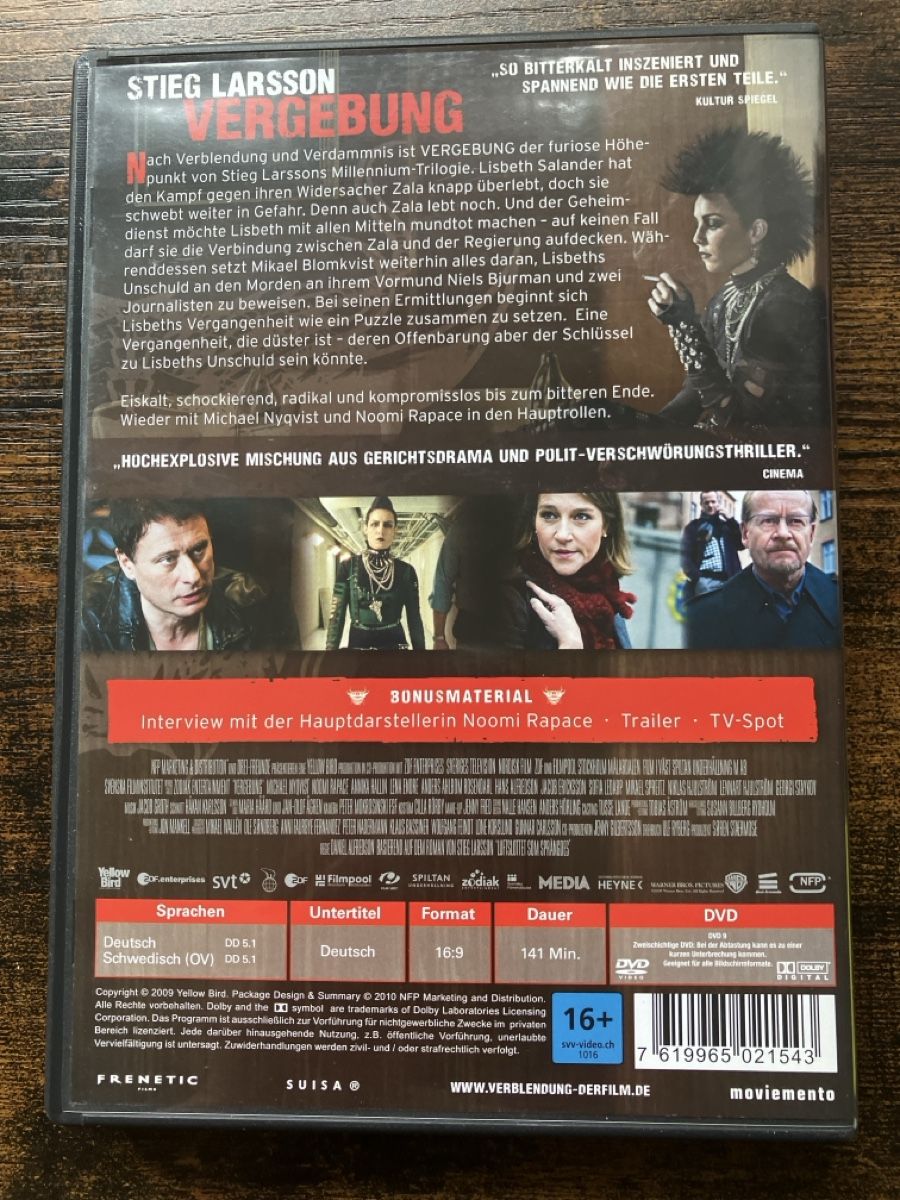 Tous les DVDs: Vergebung DVD – D'occasion à Glarus par Jhuber78 1