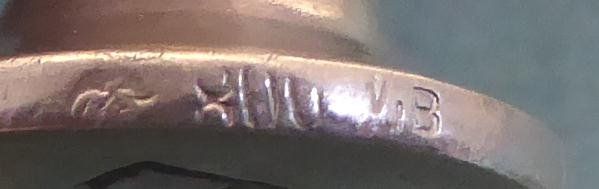 Timbri: Petschaft / Stempel 800 Silber Deutschland mit Monogramm  EA – Usato da Muri AG venduto da silvercat 4