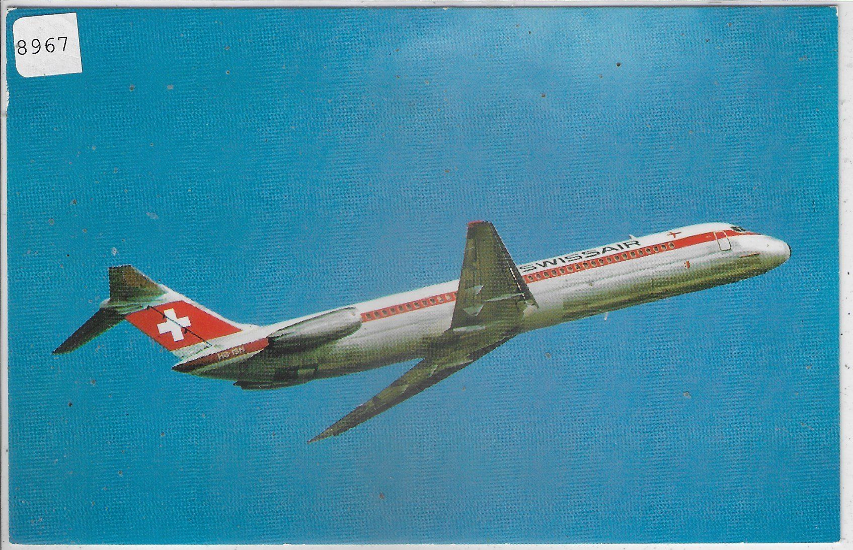 Cartoline postali: Swissair - McDonnell-Douglas DC-9-51 – Usato da Ettingen venduto da Kartenplanet