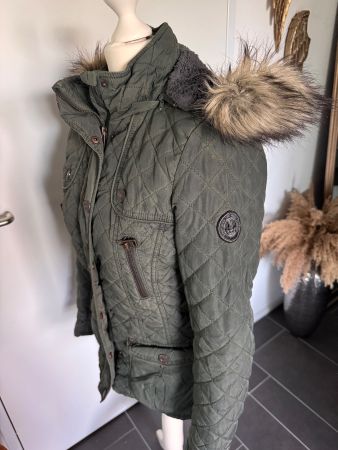 Warme gefütterte Jacke Street One Gr. 34 Oliv Grün