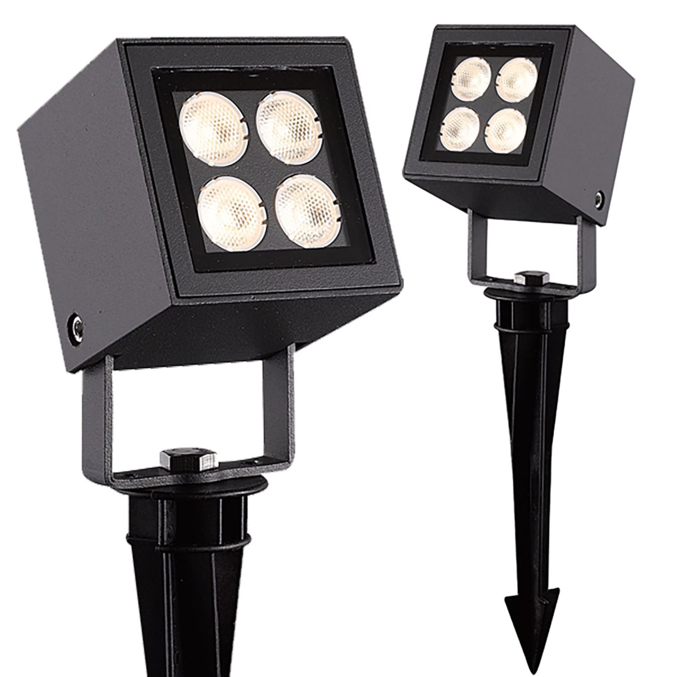 Lampen: LED Aussenstrahler, Anthrazit, Erdspiess – Neu (gemäss Beschreibung) aus Kreuzlingen von Smart-Light