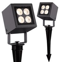 LED Aussenstrahler, Anthrazit, Erdspiess