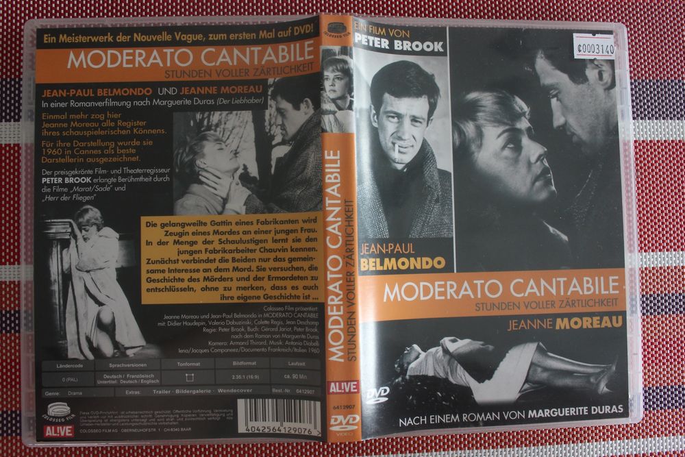 Moderato Cantabile - Stunden voller Zärtlichkeit von... |DVD (Gebraucht ...