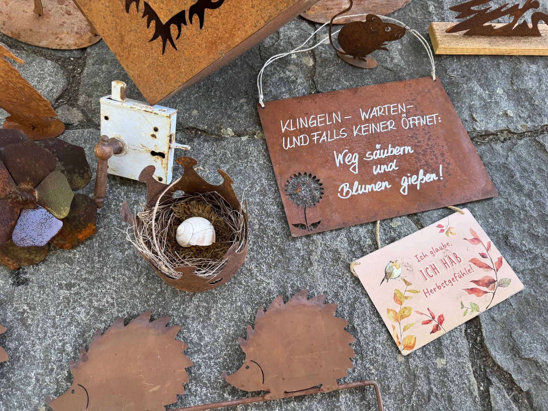Alle Dekorationen: Rost Stahl Gartendekoration – Gebraucht aus Kestenholz von cvx_889vv 1
