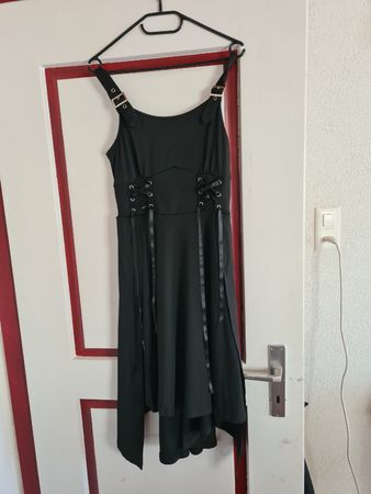 Schwarzes Kleid Gr. S mit Spitze - elegant & sexy