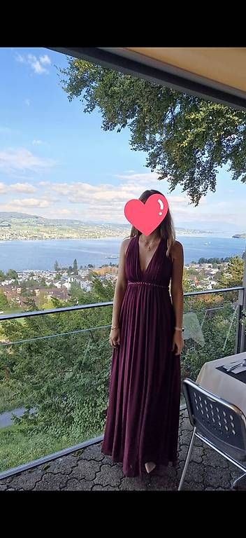 Vestiti: Jake's Abendkleid, bordeau rot, Grösse 38 – Usato da Horgenberg venduto da callmeloco