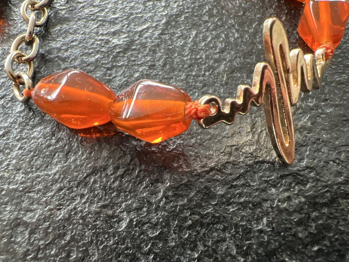 Bracciali & Braccialetti: Designer Armband Gold/Orange Glasperlen – Usato da HORGEN venduto da vladibarca10 3