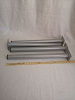 Möbelbeine Metall silber 4 Stk. ca. 40 cm Länge guter Zus...