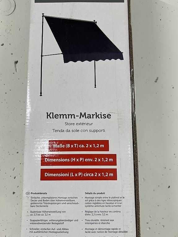 Tende da sole: Klemm Markise – Usato da Aeugst am Albis venduto da dee1212 1