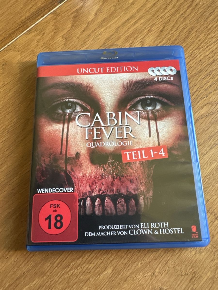 Alle DVDs: Cabin Fever 1-4 Quadrologie uncut Bluray – Neu (gemäss Beschreibung) aus Benken ZH von Audi-erich
