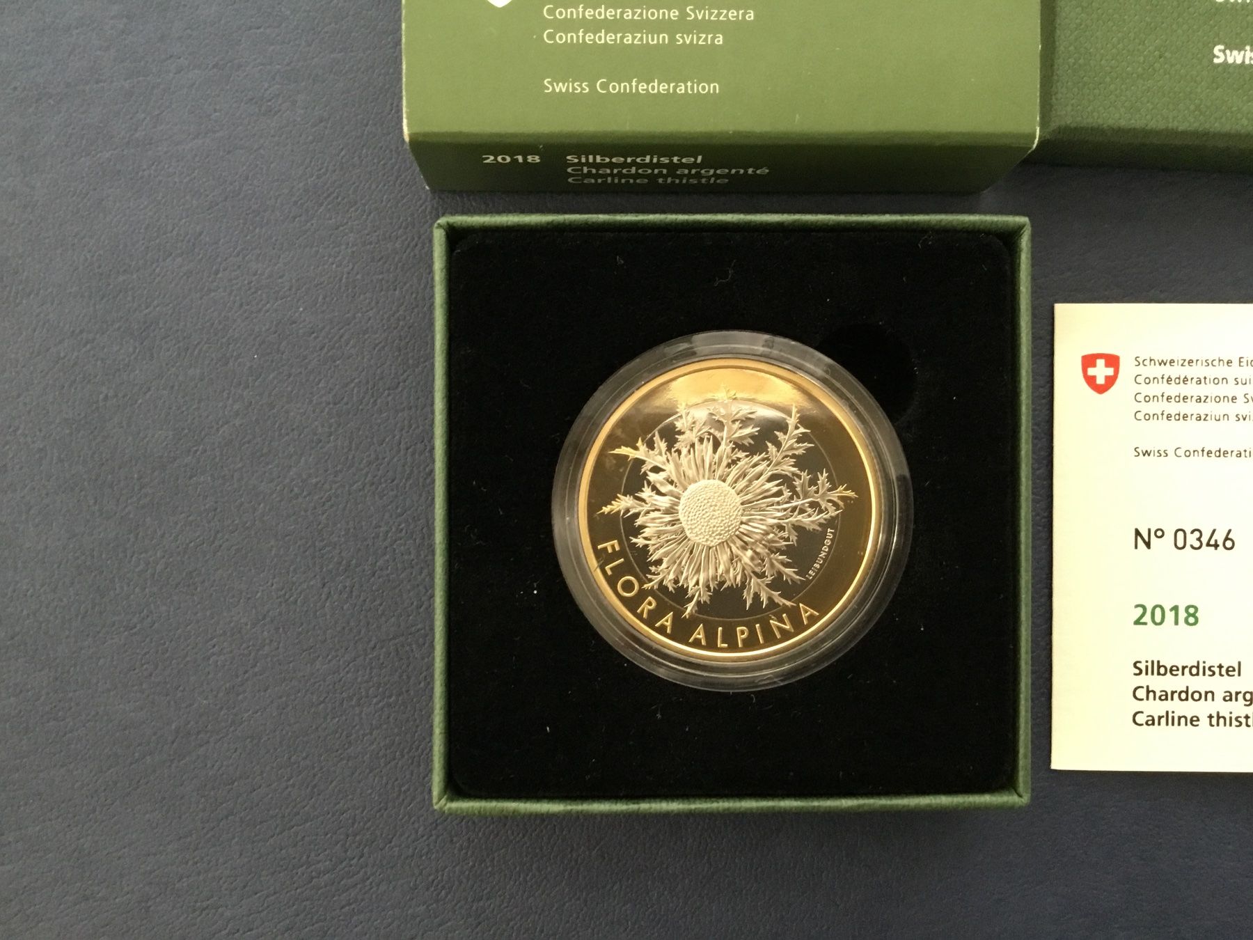 Tutti le monete: 10 Franken Silberdistel 2018 PP – Nuovo e nell'imballaggio originale da St. Margrethen SG venduto da alfapeugeot10 7
