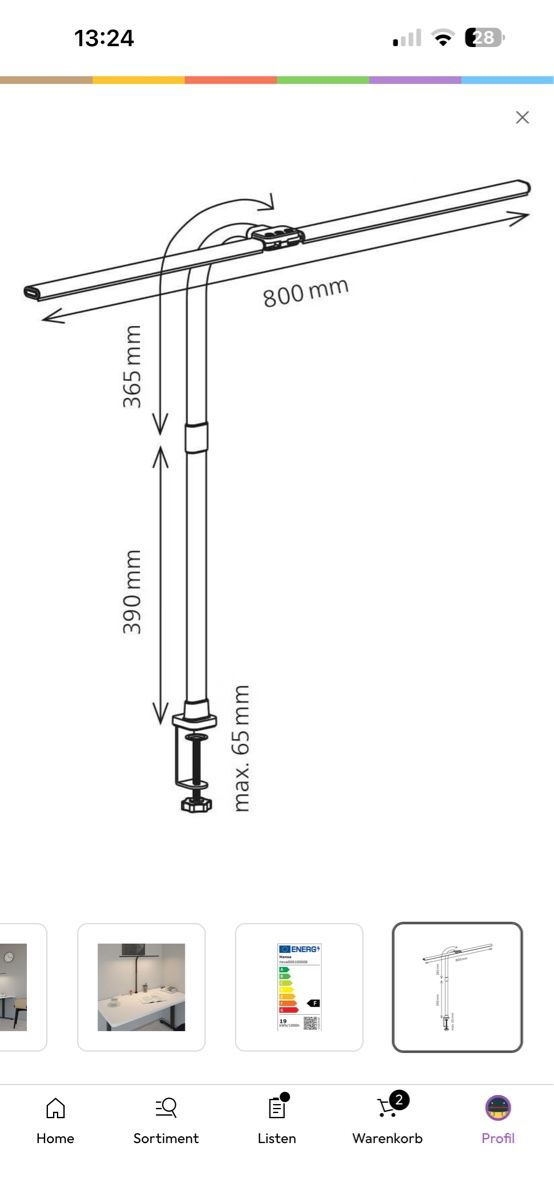 Lampade: Tischlampe – Nuovo (secondo la descrizione) da Mönchaltorf venduto da Susana_91 1