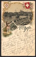 Litho Basel, Wassernixe zwischen Seerose