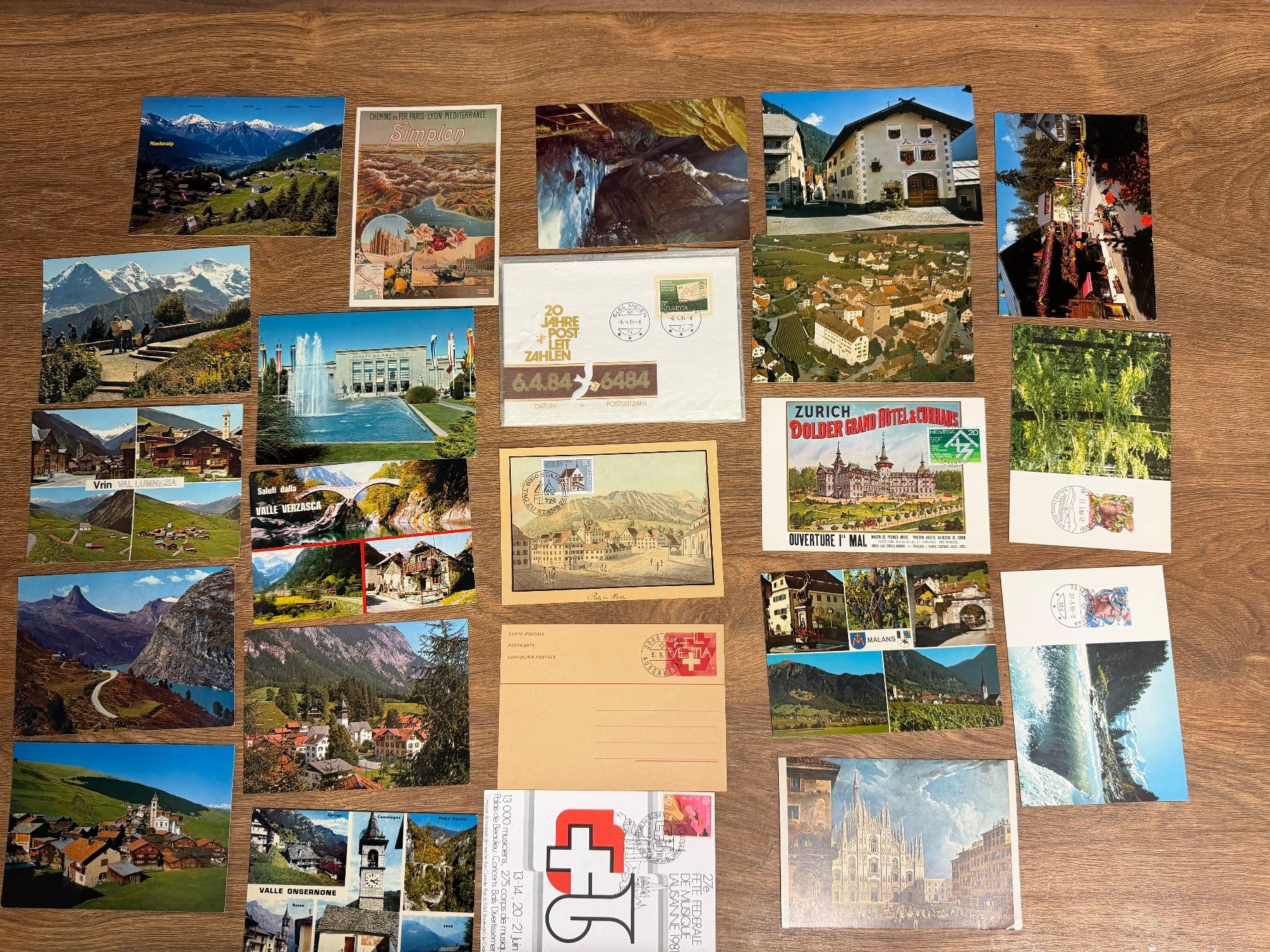Ansichtskarten: Alte Ansichtskarten Schweiz, Sammlung mit vielen Motiven – Gebraucht aus Nussbaumen AG von olitech5415