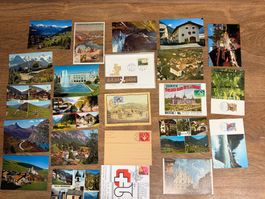 Alte Ansichtskarten Schweiz, Sammlung mit vielen Motiven