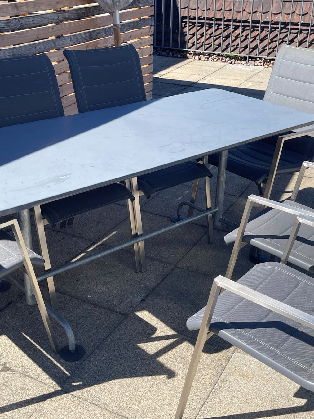 Set di tavolo e panche: Alinea - Design - Gartentisch inklusive 6 Stühle – Usato da Basel venduto da luci1961 1
