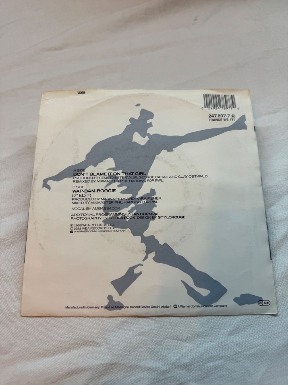 Dischi in vinile: Matt Bianco - Don't Blame It 45T Vinyle – Usato da la Chaux-de-Fonds venduto da Lampe 1